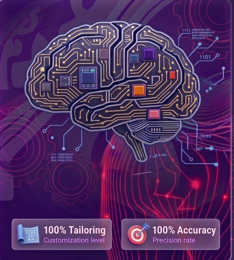 Circuit-board brain illustration